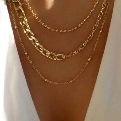Multilayer Trend Elegant Jewelry Long Snake Chain Crystal St