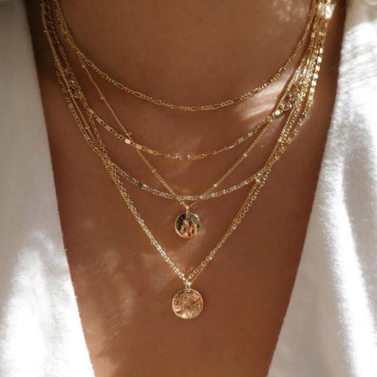 Multilayer Trend Elegant Jewelry Long Snake Chain Crystal St